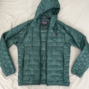 Patagonia micro puff hoody green